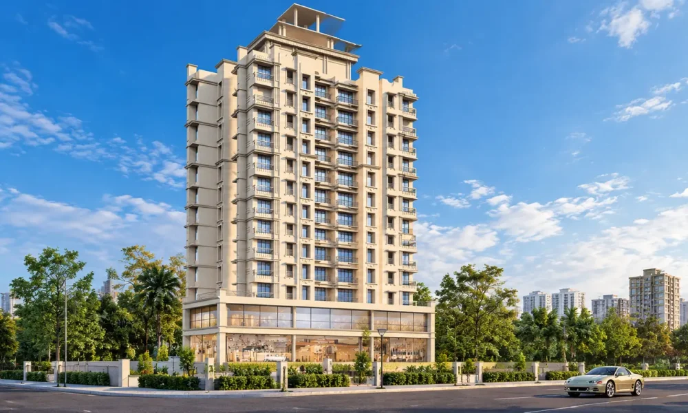 Sunny Urban High-Rise Boulevard